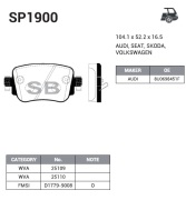 Sangsin brake SP1900