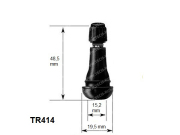 TECH TR414 Резиновый вентиль EPDM для б/к дисков легковых автомобилей и микроавтобусов, диаметр отверстия в диске 11.3 мм, длина 48 мм, 100 штук