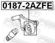 Febest 01872AZFE Ролик натяжной комплект